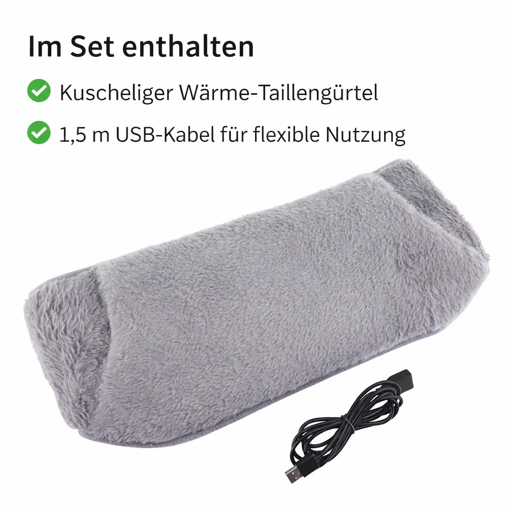 USB Heizgürtel – Wärmegürtel - Gezielte Wärme für Bauch & Rücken
