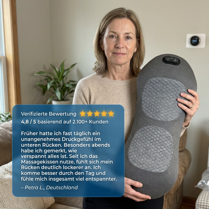 Relivio™ Pro — Lendenwirbel-Kissen mit Wärme, Vibration & Traktion
