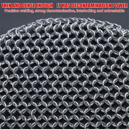 Pfannen - Topfschrubber mit Griffhalterung, 316er Edelstahl Bürste - in 3 verschiedenen Farben